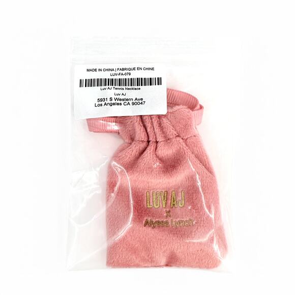 Luv AJ X Alyssa Lynch Tennis Necklace Prong Set CZ Silver Tone 18 inch - Picture 7 of 10